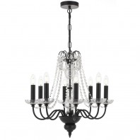 Telbix-Rhine PE08 Pendant Light - Black / Chrome